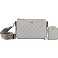 JOOP! Umhängetasche cortina 1.0 jasmina shoulderbag shz (Set, Abnehmbares RV-Täschen), Damen Schultertasche, Handtasche mit hübschem Aufdruck