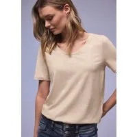 STREET ONE T-Shirt Style Gerda mit femininem V-Ausschnitt