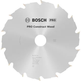 Bosch PRO Kreissägeblatt Construct Wood für Handkreissägen - 2608640634
