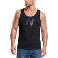 Neverless Tanktop Tanktop Herren mit Grafik-Print - Halftone - Trägershirt Baumwolle mit Print