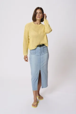 Strickpullover Regular fit yellow