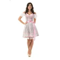 Trachtl Dirndl DIRNDL TRACHTENKLEID NICOLE GRAU/ROSA 3.tlg 40