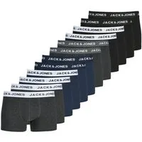 Jack & Jones Trunk JACSOLID Stretchkomfort, elastisch, bequem mit sportlichem Look (Packung, 12-St) bedruckt, modisch, eng anliegend, Baumwollmischung, Bündchen