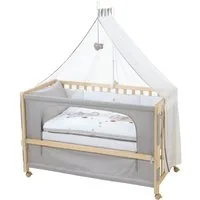 roba® Beistellbett Room Bed, Beistellbett zum Elternbett mit kompletter Ausstattung
