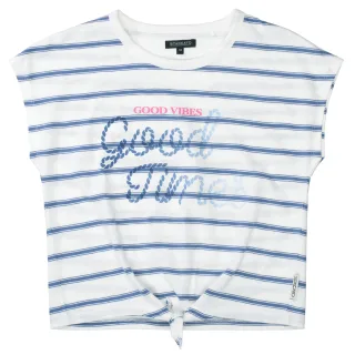 STACCATO - Md.-T-Shirt deep blue str. - Gr. - 140
