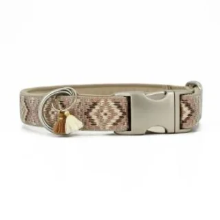 THE DOG IDEA Boho-Chic Halsband Nude XS