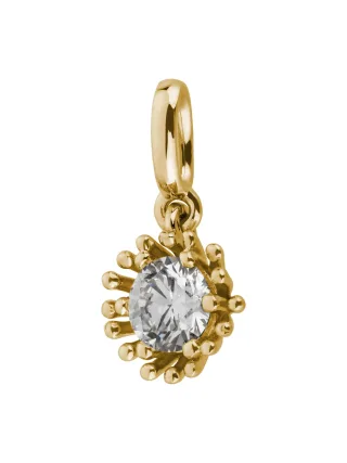 Lyomi Anhänger 585/- Gelbgold 1 synth. Diam. 0,25ct.