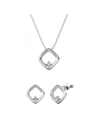 Adelise Set : Silber und Kristall