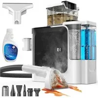 redroad Teppichreinigungsgerät 32000Pa/1800W Polsterreiniger Teppichreiniger Waschsauger Nasssauger, 1800 W, 1200ML Schmutzwasser +750ML Frischwasser+600ML Frischwassertank,1800W,32000PA starke Saugleistung,Tragbarerer Fleckenreiniger mit Trenntank-S