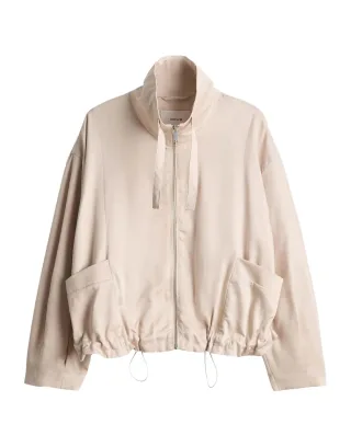 Opus - Blouson aus Lyocell Leinen Mix Loose Fit - Jarusa beige - Gr. - 42
