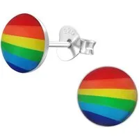 Monkimau Ohrring-Set Regenbogen Ohrringe aus 925 Silber, Hypoallergen