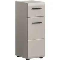 welltime Unterschrank FLORENZ, Höhe 80 cm, 1 Tür, 1 Schubkasten (1-St., TOPSELLER) Türanschlag wechselbar, hochwertige MDF Front, Badschrank, Bad