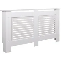 möbelando Heizungsverkleidung Design Heizkörperverkleidung WL5.746 Weiß Matt Lackiert 152x83x19 cm, 19 x 83 x 152 cm (B/H/L)