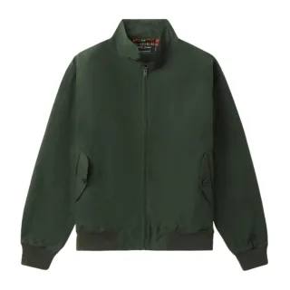 Fred Perry Made In England Gewachste Harrington-jacke In Nachtgrün