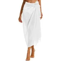 Agger Strandrock Strand-Sarong für Damen, Transparenter Bikini-Überwurf,Wickeltuch Wickelrock oder Bikini Cover-up,sommerlicher Strand- und Urlaubsschutz