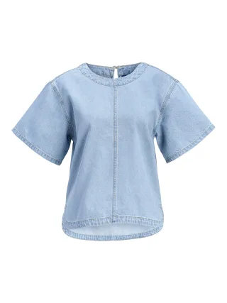 JJXX - JXMAXINE SS DENIM TUNIC R337 DNM Light Blue Denim - Gr. - S