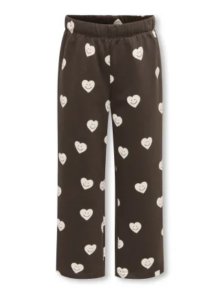 KIDS ONLY - KMGELVA WIDE PANT BRU SWT Coffee Bean - Gr. - 122