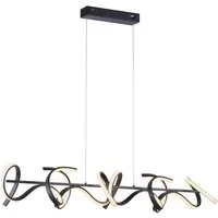 JUST LIGHT LED Deckenleuchte CURLS, Dimmfunktion, Memory, nach Trennung vom Netz, LED fest integriert, Warmweiß, LED