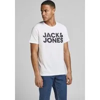 Jack & Jones T-Shirt JJECORP Herren-Tee mit figurbetonter Silhouette bedruckt, modisch, schmal, Baumwolle, Rundhals