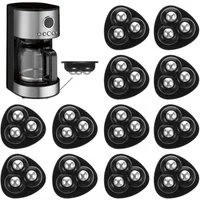 FOUORTUNATE-BEE Möbelrolle 12 Mini Möbelrollen selbstklebend 360° Drehrollen mit Stahlkugeln, (12-St), Küchenrollen für Kaffeemaschine, Airfryer, Mixer und Aufbewahrungsbox