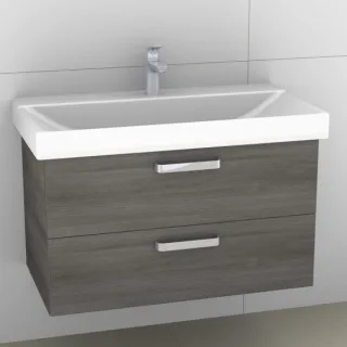 Artiqua 413 Waschtischunterschrank für Xeno 2 500531, 500532 (ehem. 127090, 127093) Graphit Struktur 413-WU2L-K129-7098-401