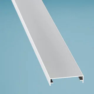 Zierklemmdeckel Alu eloxiert für alle Verlegeprofile Breite 60 mm