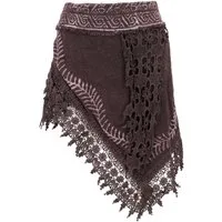 Guru-Shop Minirock Natürlicher Goa Sommerrock, bedruckter Ethno.. alternative Bekleidung