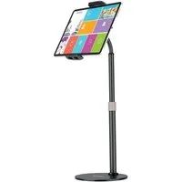 Wozinsky Tablet-Ständer Ständer für Tablet und Telefon auf dem Schreibtisch Schwarz (WTHBK4)