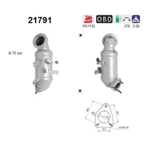 AS Katalysator  Chevrolet Opel Astra J Cascada Corsa D E Mokka 1,4
