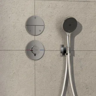 hansgrohe ShowerSelect Comfort S Thermostat 15559000 UP, für 1 Verbraucher, chrom