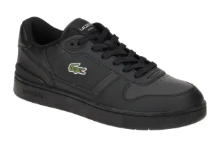 Lacoste SMA0031 Herren Sneakers Schwarz blk/blk Glattleder Mesh Gummisohle
