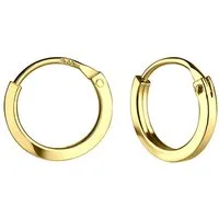 Order & Smile Schmuck Paar Creolen Kleine Creolen Silber 925 Ohrringe 10 mm