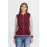 OXMO Sweatjacke OXOnana Lässige Sweatjacke im College-Style