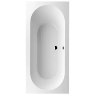 Villeroy und Boch Rechteck-Badewanne UBQ199OBE2V-01 190 x 90 cm, Ablauf mittig, weiß
