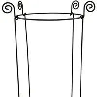 Hirsch Terracotta Rankgitter Staudenhalter Form rund Rankhilfe Pflanzenstütze, massiv - robust - wetterfest, Ø 30 cm Höhe 120 cm, Vollmetall 8 mm