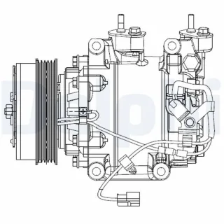 Delphi Klimakompressor Honda Jazz GE GG