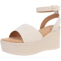 Ital-Design Elegante Komfort-Sandalen mit Plateau für jeden Anlass Plateausandaletten (89092145) Keilabsatz/Wedge Keilsandaletten in Beige
