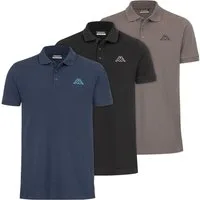 Kappa Poloshirt Kappa Herren Polo VELEOT 3 Polo Shirt 3er-Pack s/s 707408