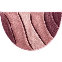 REDBEST Duschmatte Duschvorlage "Louisville" halbrund, Höhe 20 mm, Streifen/Hoch- Tiefstruktur