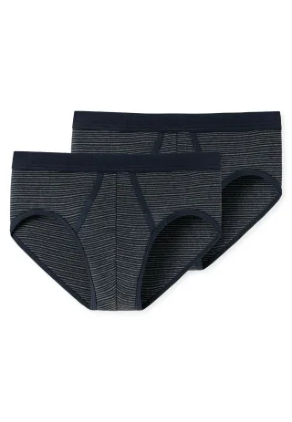 SCHIESSER - 2PACK Sportslip dunkelblau - Gr. - 7