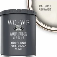 WO-WE Tür- und Fensterlack Türen und Fensterlack 3in1 Türenlack Klarlack Holzfenster Farbe Metall