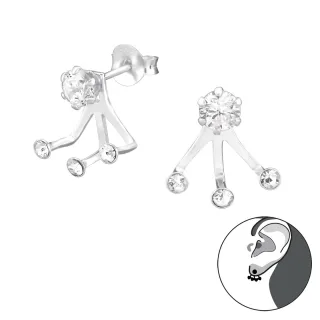 Zirkonia Ohrringe aus 925 Silber