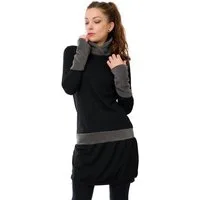 3Elfen Sweatkleid 3Elfen Winterkleid mit Fleecekragen