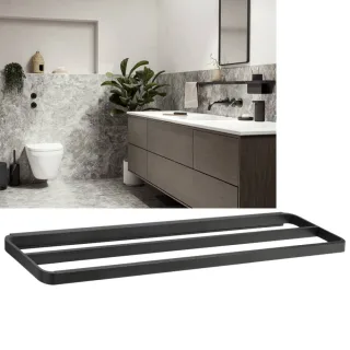 Zone Denmark RIM Handtuchhalter schwarz 70x12,5cm zur Wandmontage für Badezimmer