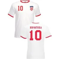 Youth Designz T-Shirt Kroatien Herren T-Shirt im Fußball Trikot Look mit trendigem Motiv