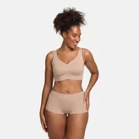 cfab (creamy fabrics) Bügelloser BH Comfort Minimizer Back Support BH-Beige-XL (1-tlg)