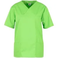 BEB Schlupfbluse beb Basic Kasack Unisex Kurzarm Hellgrün Apple