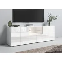 Home affaire Lowboard Dama Breite 181 cm, TV-Board 2 Türen, 1 Schubkasten, TV-Schrank, Front in 3D-Optik, viel Stauraum, verschiedene Farben