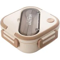 Fine Life Pro Lunchbox Kinder Brotdose (3 Fächer), PP5, (1-tlg), Auslaufsicher & BPA-frei-mit Besteck