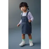 Next Latzkleid Trägerkleid aus Denim (1-tlg)